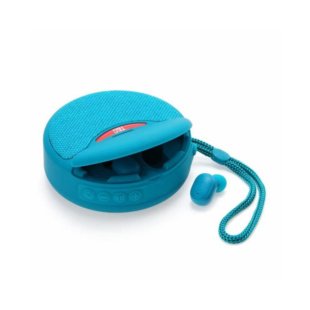(A-) Tg808 Multi-Function / Tf Card / Fm In-Ear Earphone Music Sports Tooth Headset Speaker Tooth 5.0 For All Smartphones New Blue 4854472209746