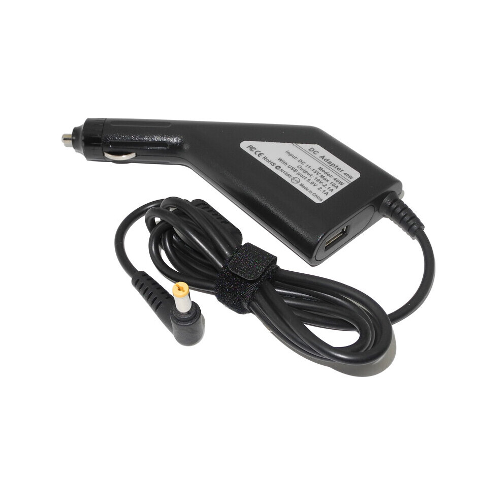 (A-) 19V 40W Dc Car Charger Power Adapter For Acer Aspire V3-572 V5 Ms2360 Ms2361 V5-121 V5-122 V5-123 V5-131 V5-132 V5-171 Laptop 4855672930973