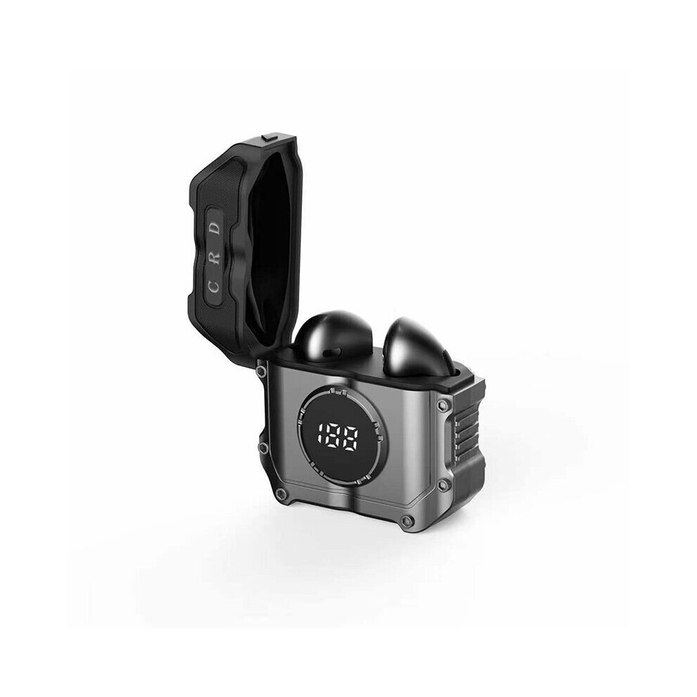 (A-) Bluetooth 5.3 Earphones Wireless Headphones Gaming Headset Hifi Stereo Sports Waterproof Headsets Earbuds Noise Reduction Silver 4853106754775