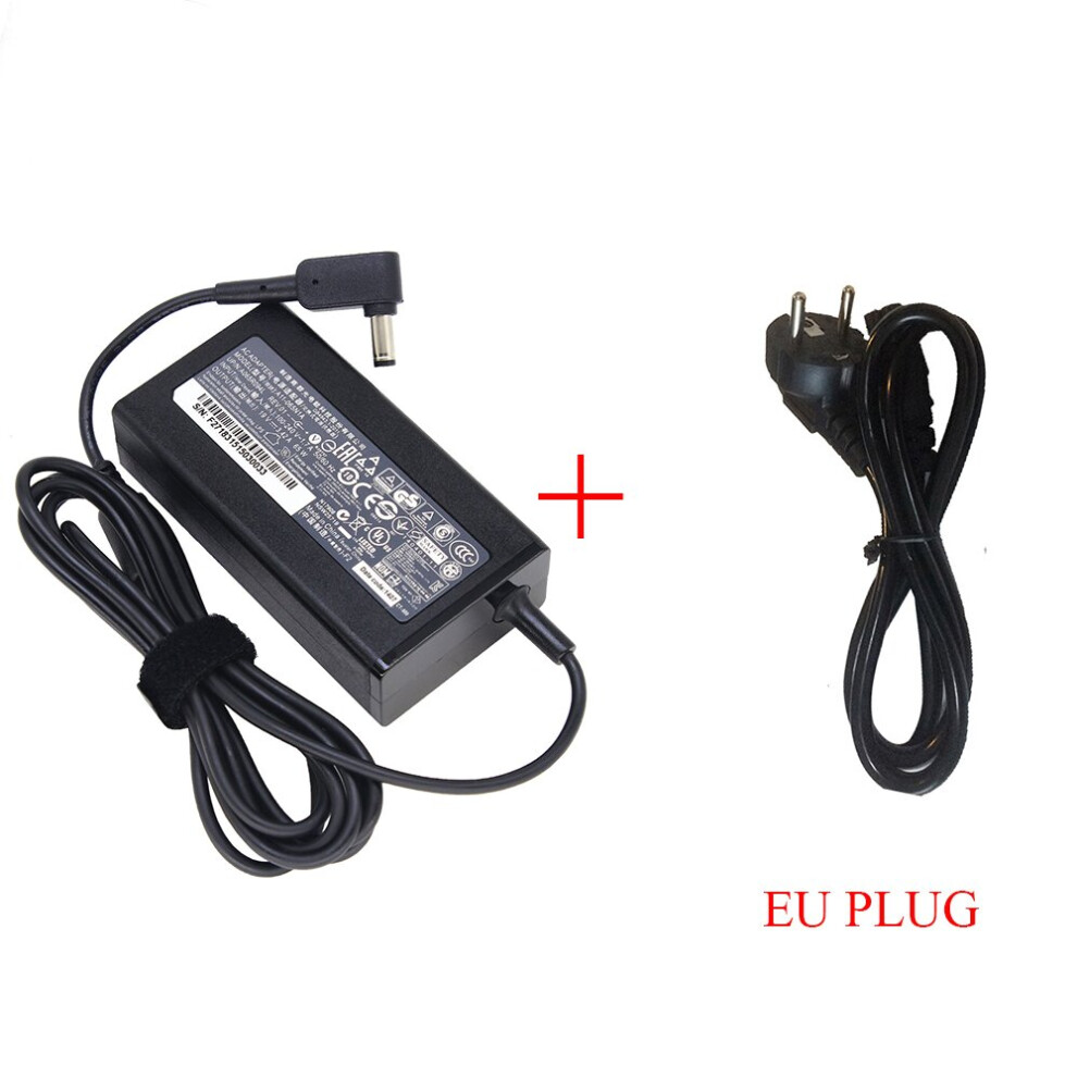 (A-With Eu Plug) Original 19V 3.42A 65W Ac Adapter Charger For Acer Aspire 5315 5630 5735 5920 5535 5738 6920 7520 Pa-1650-86 S3 E15 Power Supply 4855672911064