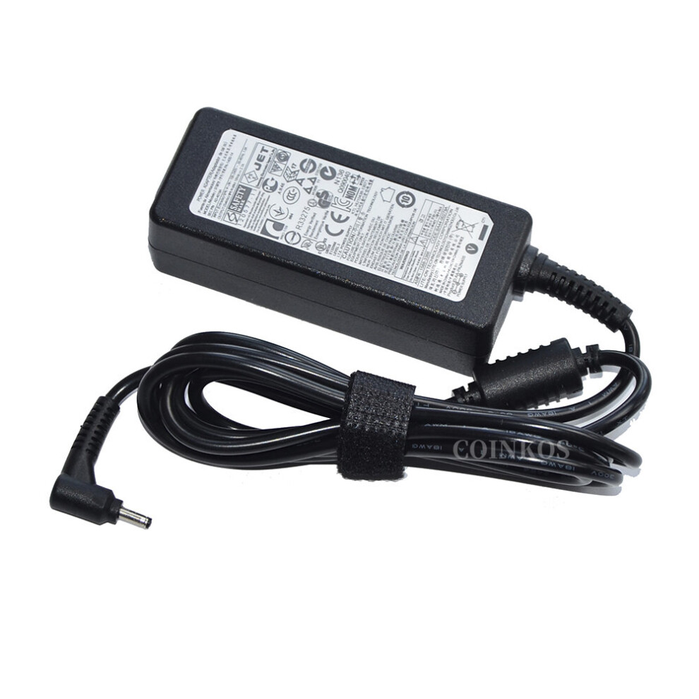(A-With One Cable) 40W 19V 2.1A Ac Adapter Laptop Charger For Samsung Ultrabook Np530u3c Np535u3c Np540u3c Np305u1a Np530u3b Np535u4c Np54 4855672956775