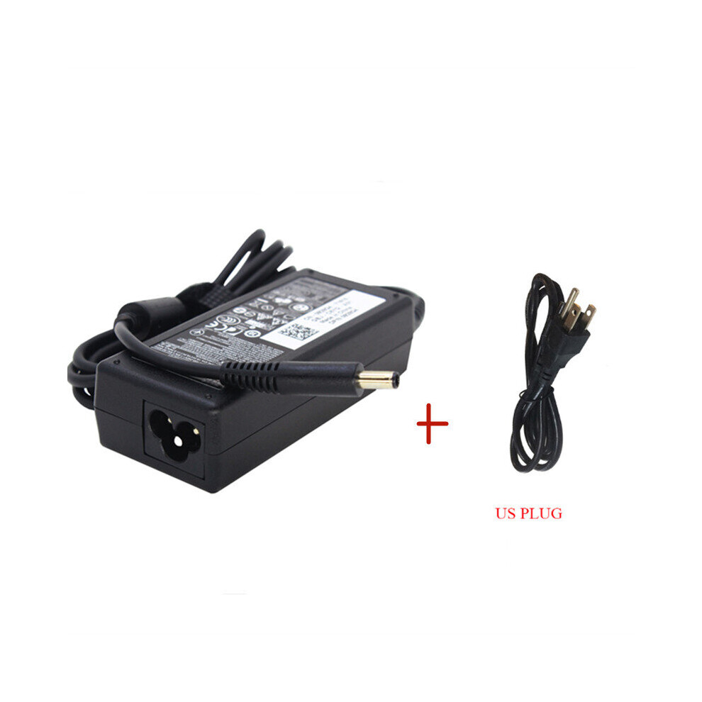 (A-Adapter With Us Plug) Original 19.5V 3.34A 65W Laptop Charger Ac Adapter For Dell Vostro 15 3561 3562 3565 3568 3572 3578 5568 5370 Xps 13 9333 934 4855672969324