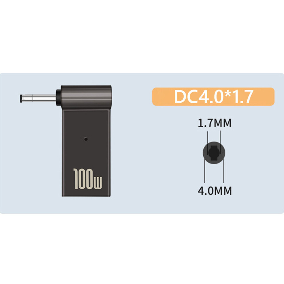 (A-4.0X1.7mm) Notebook Laptop Power Charger Supply Adapter Usb Type-C Female To Dc Male Jack Plug Converter For Acer Samsung 4855672912450