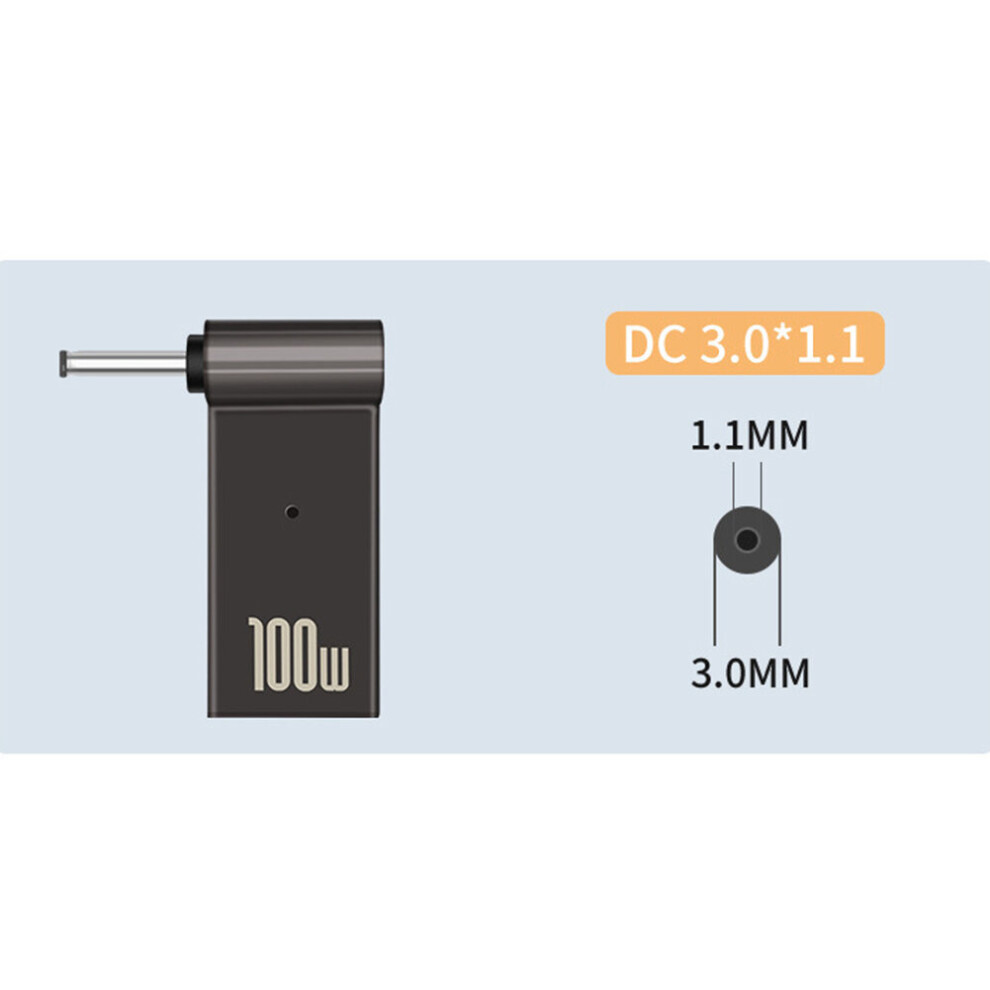 (A-3.0X1.1mm) Notebook Laptop Power Charger Supply Adapter Usb Type-C Female To Dc Male Jack Plug Converter For Acer Samsung 4855672912429