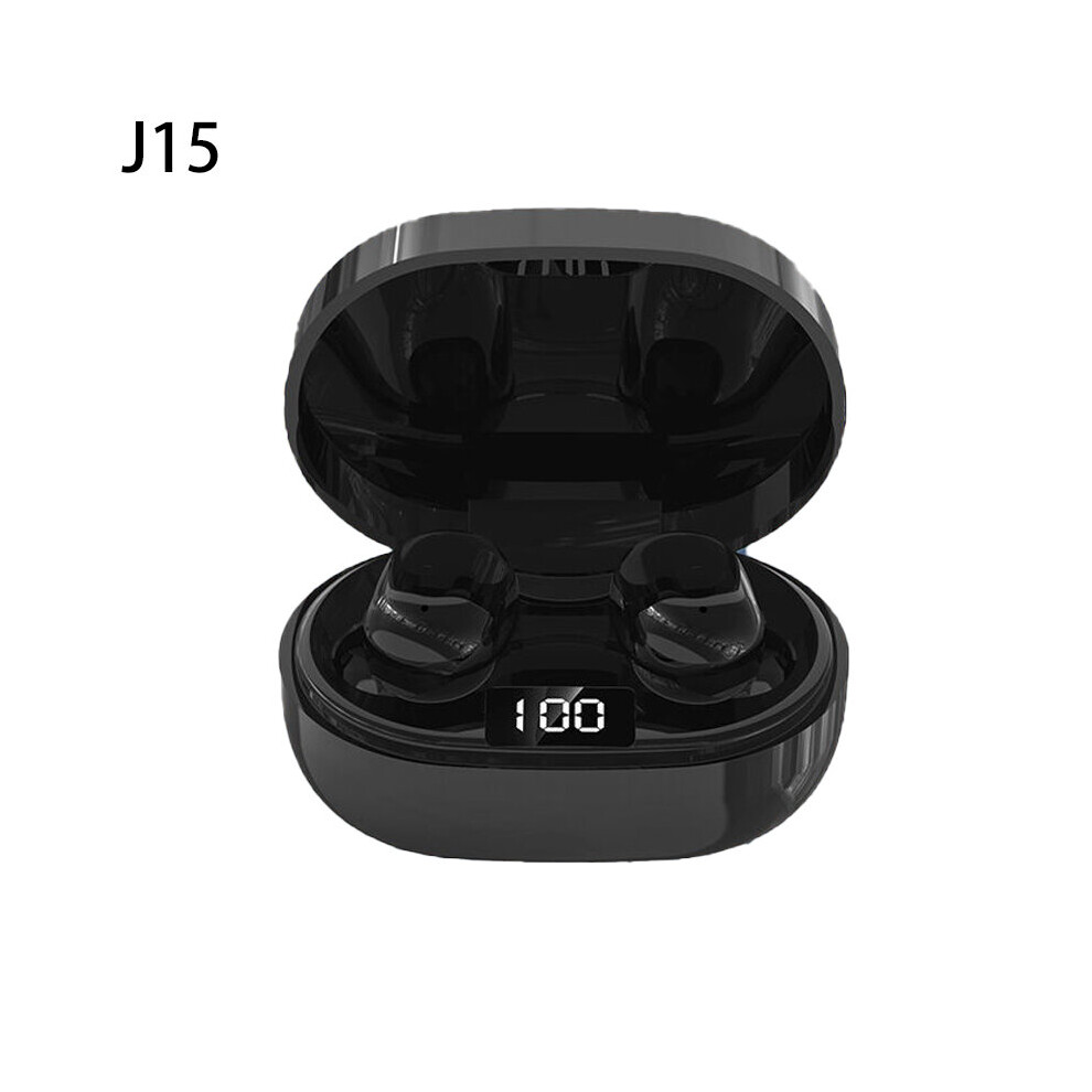 (A-J15 ) Bluetooth Earphones Wireless Bluetooth Headset With Mic Mini Headphones Tws Airdots Sports Earbuds Hifi Fone For Xiaomi Redmi J1 Black 4851205001905