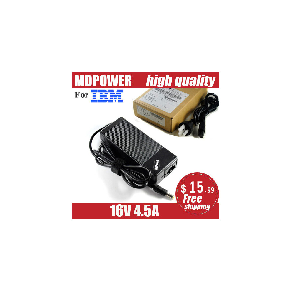(A-) Mdpower For Ibm X40 / T40 / T41 / T42 / T43 / R50 / R51 / R52 Notebook Power Ac Adapter Cord 16V 4.5A 4855672986406