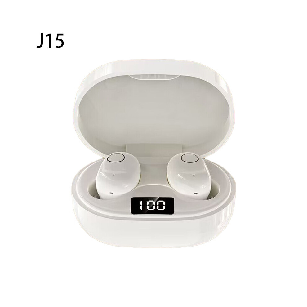 (A-J15 ) Bluetooth Earphones Wireless Bluetooth Headset With Mic Mini Headphones Tws Airdots Sports Earbuds Hifi Fone For Xiaomi Redmi J1 White 4851205001936