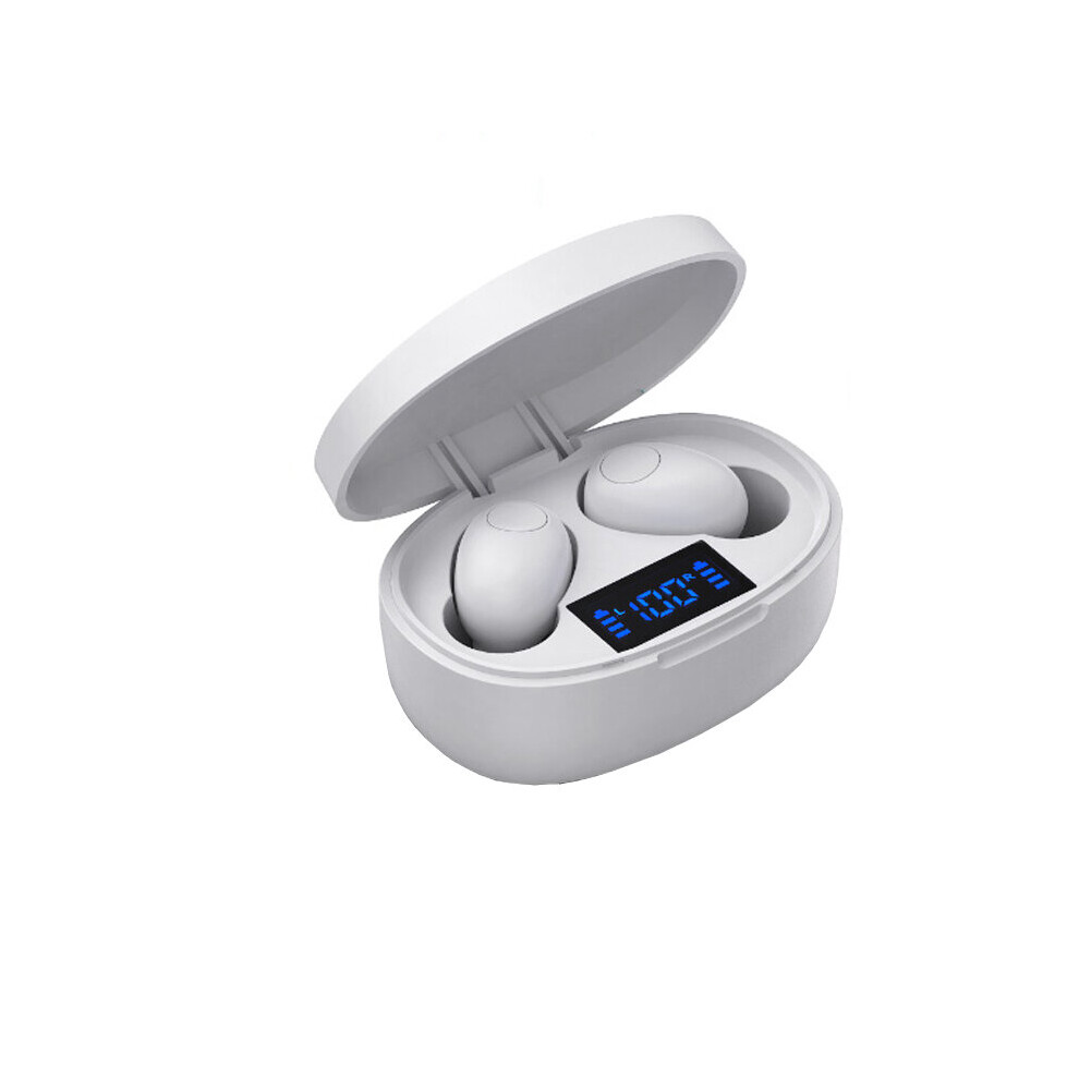 (A-Bluetooth 5.0 ) Nvahva Tws Bluetooth Earphones Double Stereo Wireless Earbuds Bass Bluetooth V5.0 Headset Handsfree For Phones Pc Pad Tv Car P White 4851204970141