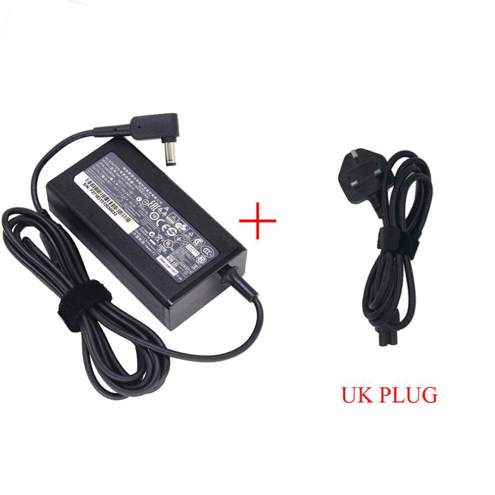 (A-With Uk Plug) 19V 3.42A 65W 3.0*1.0Mm Laptop Adapter Charger For Acer Aspire S7 391 V3-371 Switch12 Pa-1450-26 A13-045N2a 547H 56Rq Sf314-51-7 4855672909559