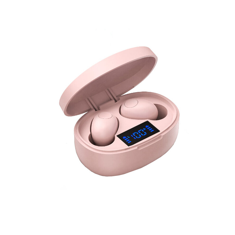 (A-Bluetooth 5.0 ) Nvahva Tws Bluetooth Earphones Double Stereo Wireless Earbuds Bass Bluetooth V5.0 Headset Handsfree For Phones Pc Pad Tv Car Pa Pink 4851204970127