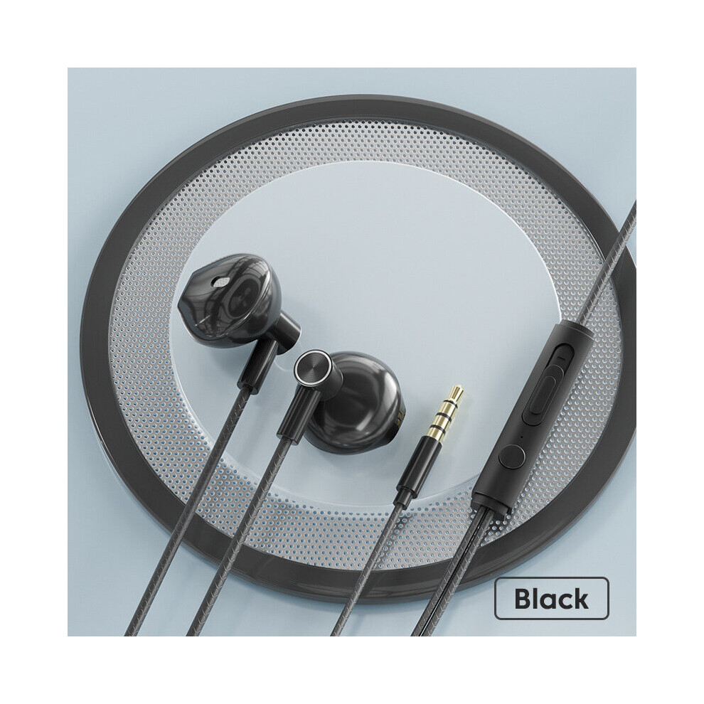 (A-3.5Mm ) 3.5Mm/Type C In-Ear Headphones Hifi Sport Music Earbud Handfree Wired Headset Earphones With Mic For Iphone Xiaomi Huawei Oppo Black 4851205039960