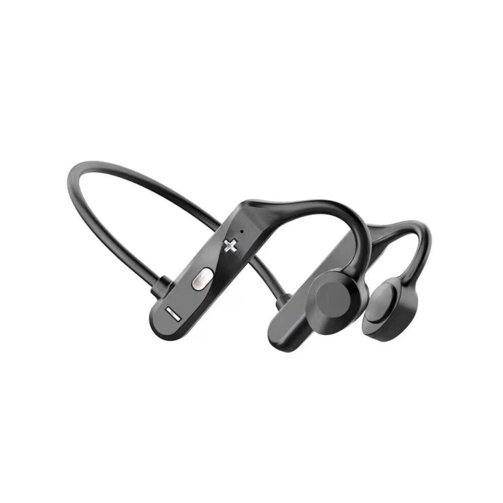 (A-) Ks69 Wireless Headset Bluetooth 5.2 Bone Conduction Neckband Headphone Ipx5 Waterproof Sport Earphones Tws Hifi Earbuds With Mic Black 4853106757219