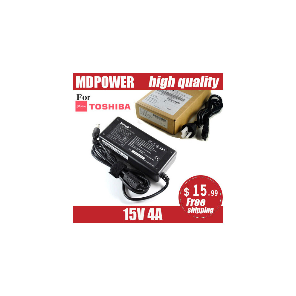 (A-) 15V 4A For Toshiba 6.3*3.0Mm Satellite Pa3282u-1Aca Pa2450u-00489A 3220 R500 R501 R502 Laptop Power Supply Ac Adapter Charger 4855672981692