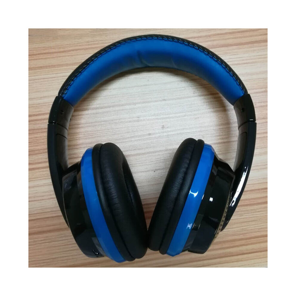 (A-) Nvahva Bass Tooth Headphone Headset, On-Ear Tooth Wireless Earphones Auriculares With 3.5Mm Aux Tf Card Music Fm Radio Blue 4851204952437