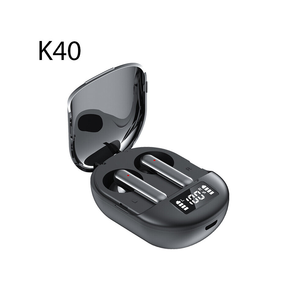 (A-001) K40 Earphone Bluetooth 5.3 Digital Display Wireless Headphones Noise Cancelling Earbuds High Fidelity Stereo Sound With Mic 4851205022443