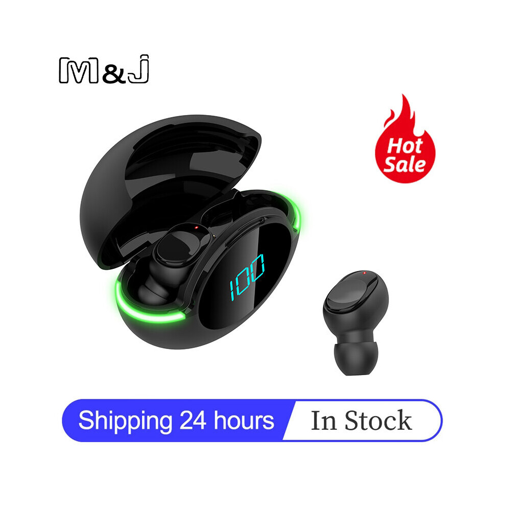(A-) Y80 Tws Wireless Earpiece Bluetooth 5.1 Earphones Sport Earbuds Headset With Mic For Smart Phone Xiaomi Samsung Huawei Black 4851204938530