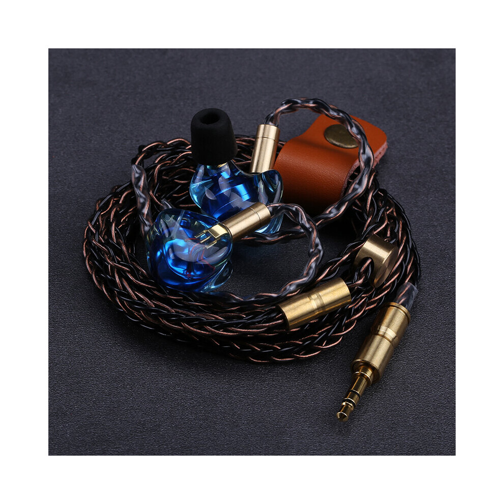 (A-(Include Cable)) Openheart Resin Earbuds With Mmcx Good-Looking Hifi High Quality Audio Wired Headphone Headset In-Ear Earphones Bass Earpieces Blue 4851204895765