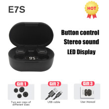 (a-001) E7S Wireless Bluetooth Earphones Earset Stereo Headphones Sport Noise Cancelling E7S TWS Headset sport music Earbuds for phone