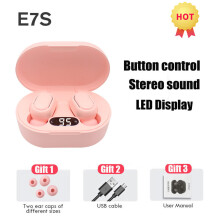 (a-006) E7S Wireless Bluetooth Earphones Earset Stereo Headphones Sport Noise Cancelling E7S TWS Headset sport music Earbuds for phone