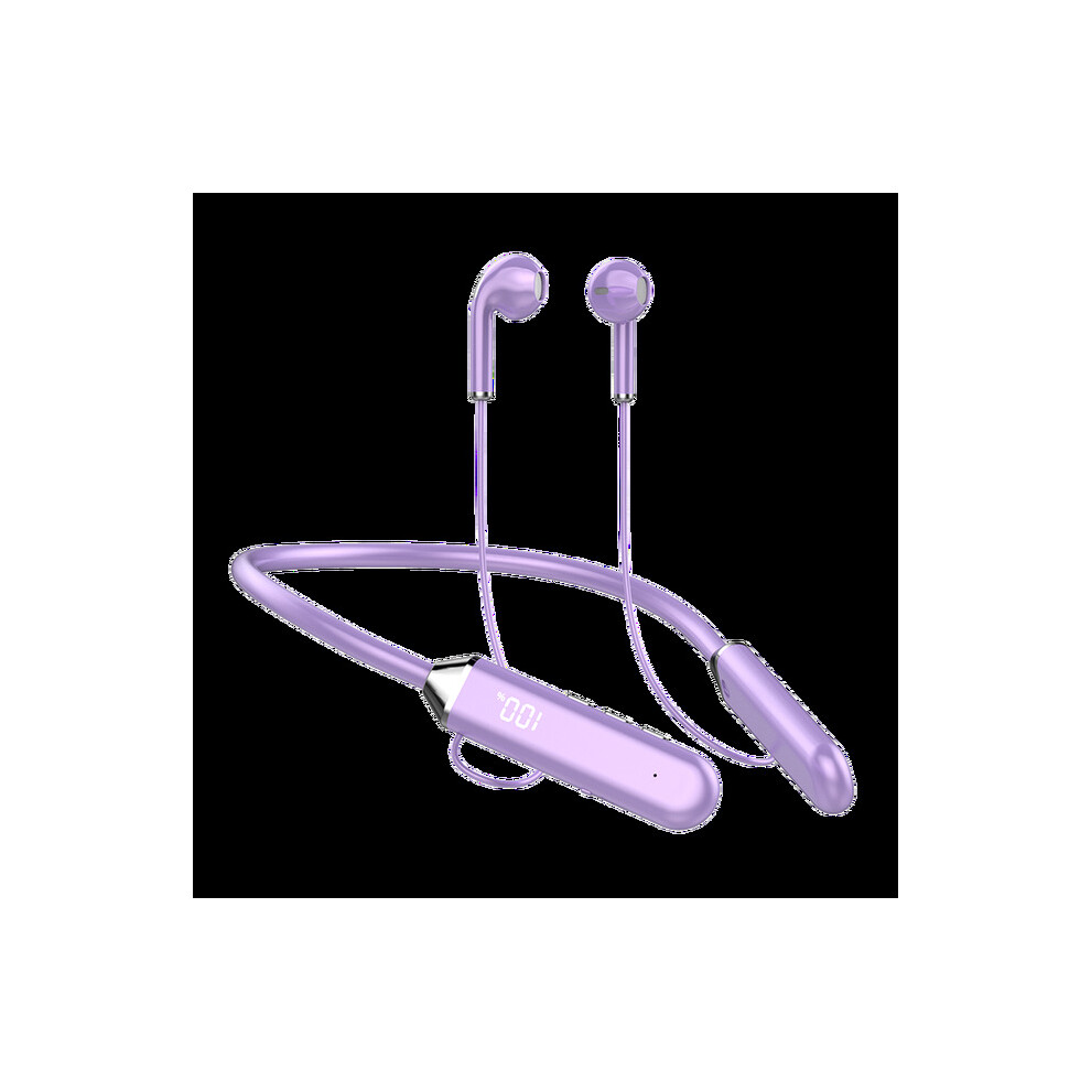 (A-) Olaf Neckband Wireless Headphones Bluetooth 5.2 Earphones Tws Magnetic Handfree Headset Sport Running Waterproof Earbud With Mic Purple 4851204983462