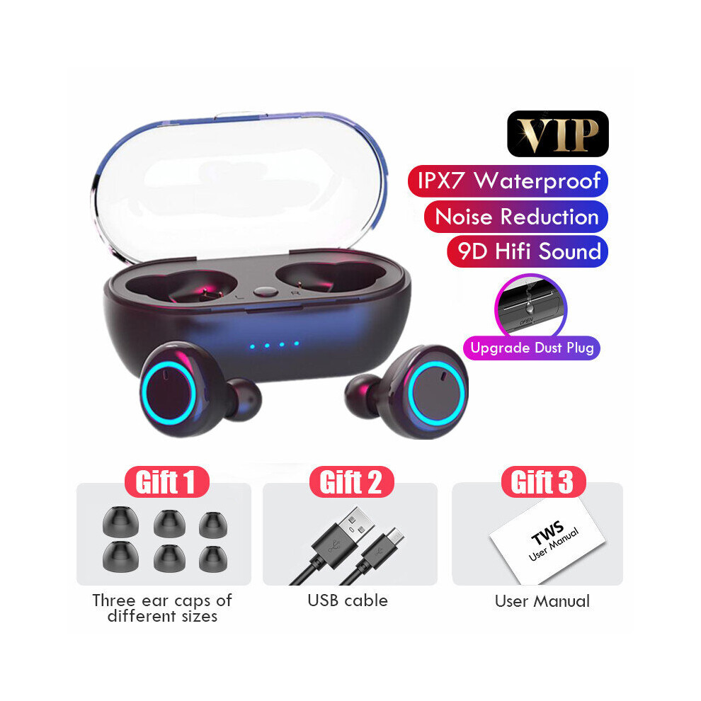 (A-B) T6 Wireless Headphones Tws Bluetooth 5.0 Headsets Noise Canceling Earphone With Microphone Sports Handsfree Earbuds For Iphone 4851204967325