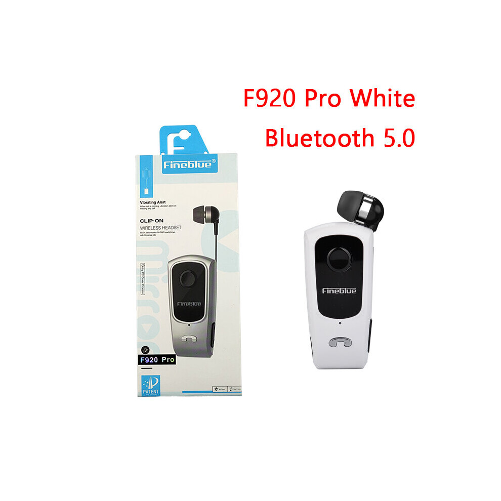 (A- With Box) Fineblue F920 Pro Wireless Earphone Auriculares Driver Bluetooth Earphone Calls Remind Sports Running Wear Clip F910 F990 White 4851204918921