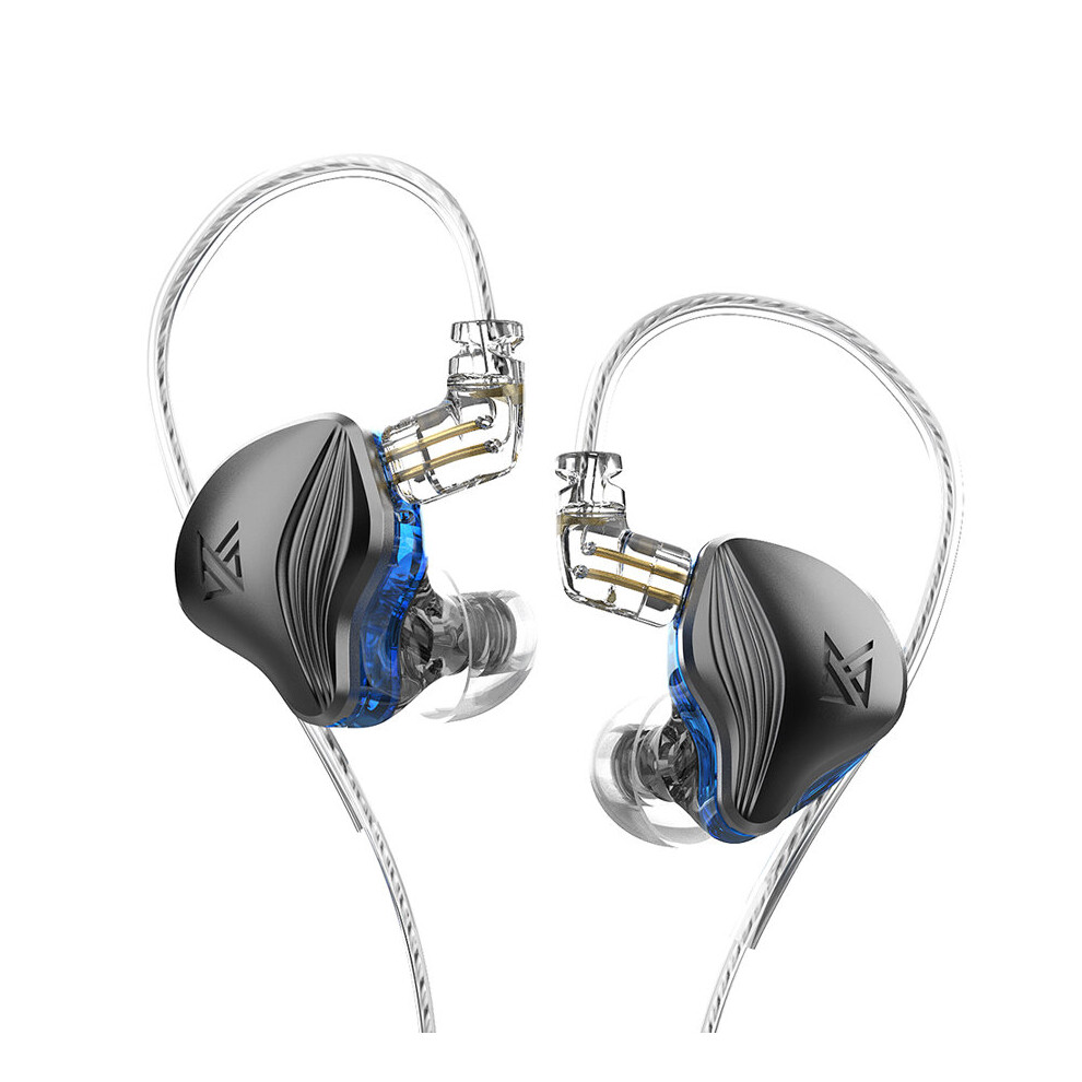 (A-Zex No Mic) Kz Zex Hifi Headset Technology&Electrostatic In-Ear Monitor Wired Earphone Noice Cancelling Sport Game Headphones Clearance Grey 4851204932736
