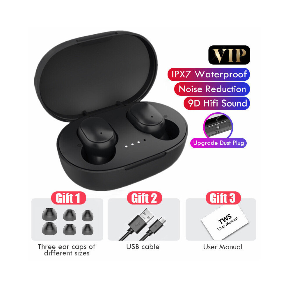 (A-C) T6 Wireless Headphones Tws Bluetooth 5.0 Headsets Noise Canceling Earphone With Microphone Sports Handsfree Earbuds For Iphone 4851204967332