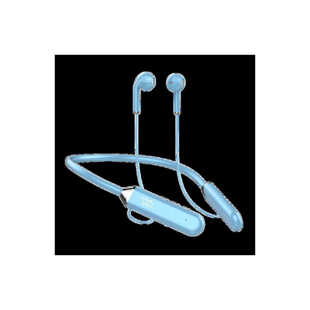 (A-) Olaf Neckband Wireless Headphones Tooth 5.2 Earphones Tws Magnetic Handfree Headset Sport Running Waterproof Earbud With Mic Blue 4851204983448