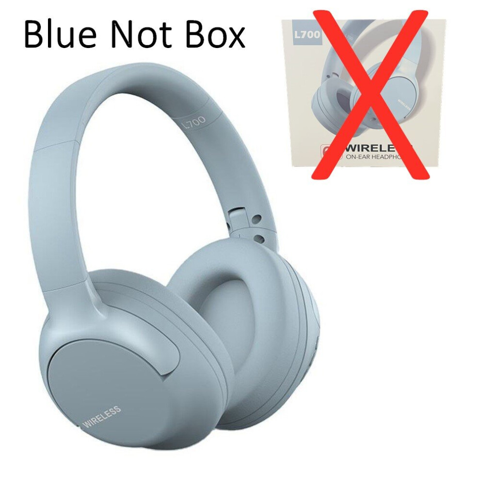 (A- Not Box) Bass Music Play True Wireless Headphones Fold Tooth Headset Bt5.1 Big Earmuff Earphone With Microphone Full Pack Helmet L700 Blue 4851204909332