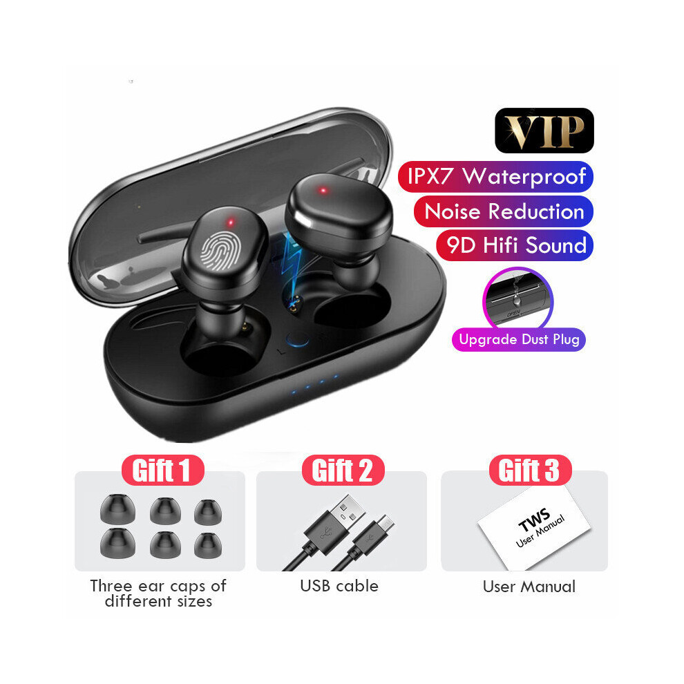 (A-A) T6 Wireless Headphones Tws Bluetooth 5.0 Headsets Noise Canceling Earphone With Microphone Sports Handsfree Earbuds For Iphone 4851204967301