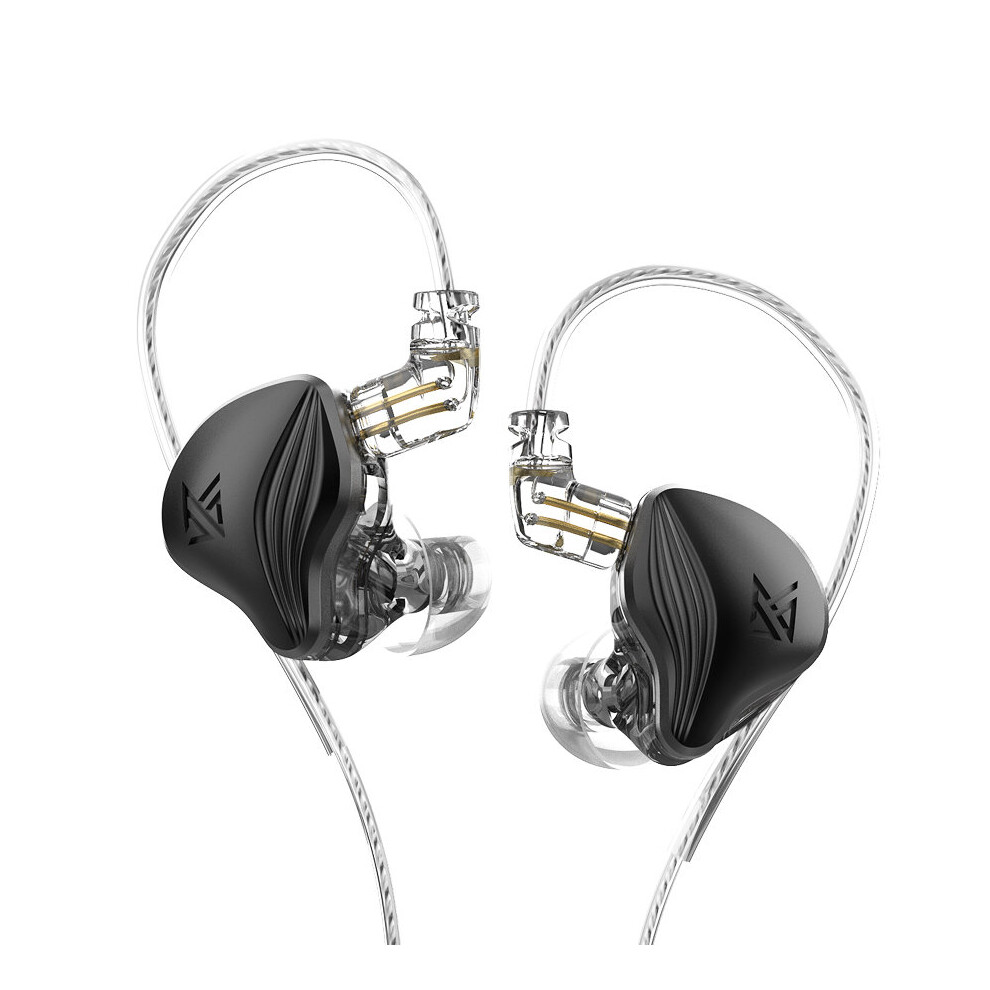 (A-Zex No Mic) Kz Zex Hifi Headset Technology&Electrostatic In-Ear Monitor Wired Earphone Noice Cancelling Sport Game Headphones Clearance Black 4851204932699