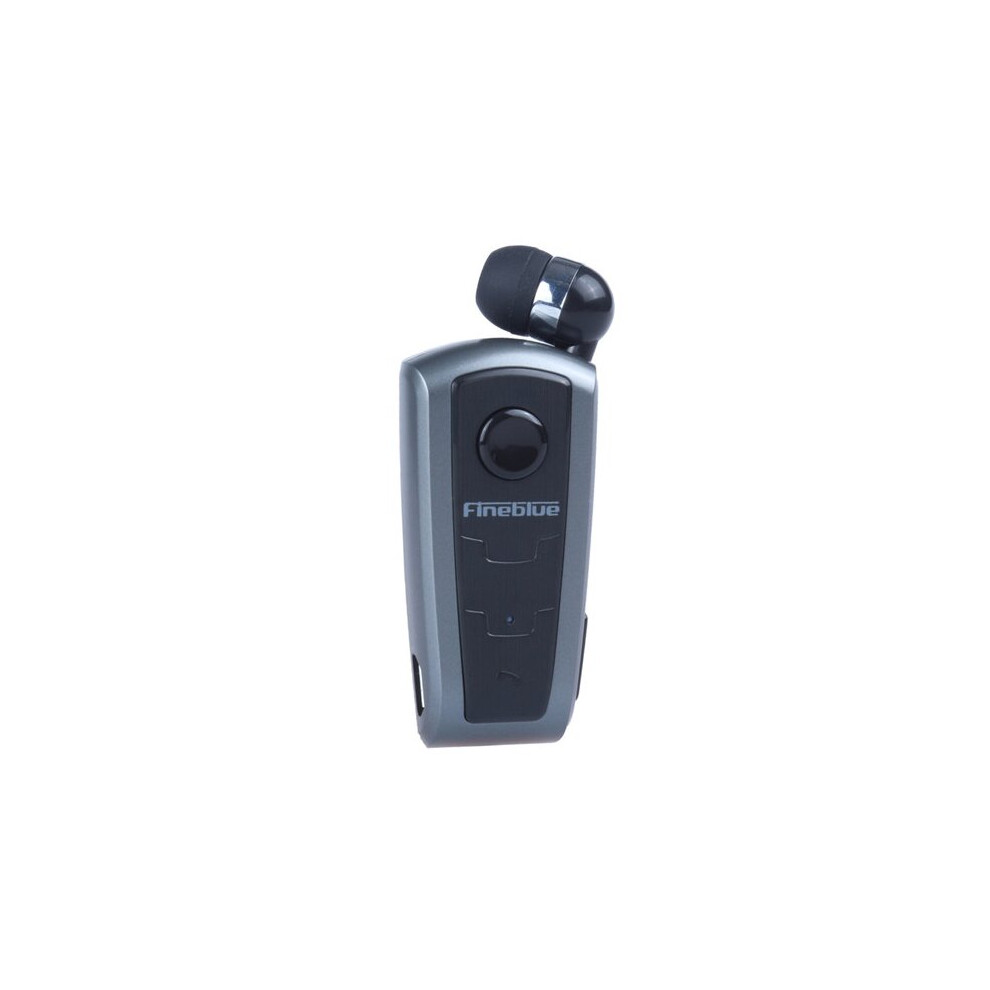 (A- No Box) Original Fineblue F910 Wireless Bluetooth V5.0 Headset In-Ear Vibrating Alert Wear Clip Hands Free Earphone For Game Earphone Gray 4851204949628