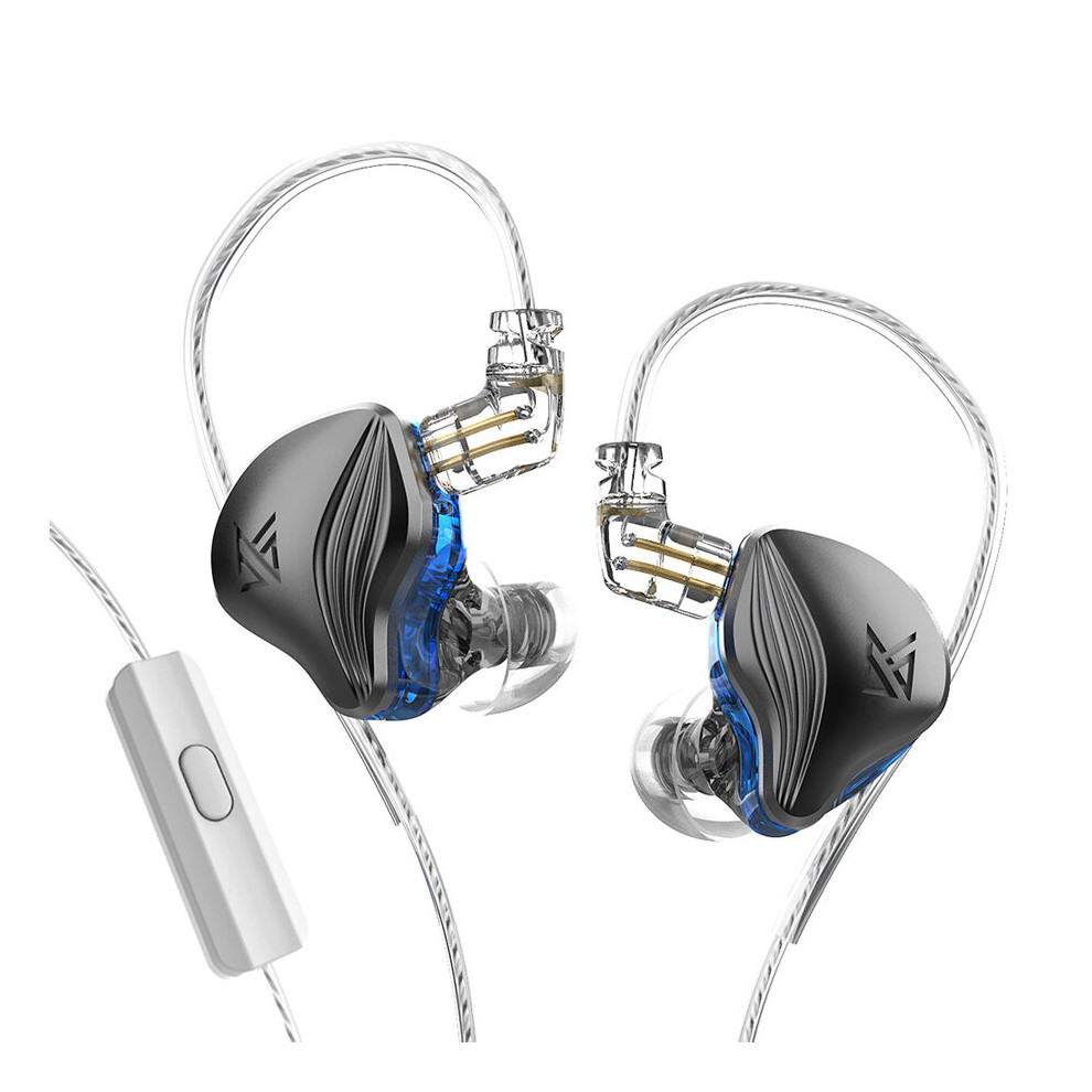 (A-Zex Mic) Kz Zex Hifi Headset Technology&Electrostatic In-Ear Monitor Wired Earphone Noice Cancelling Sport Game Headphones Clearance Grey 4851204932729