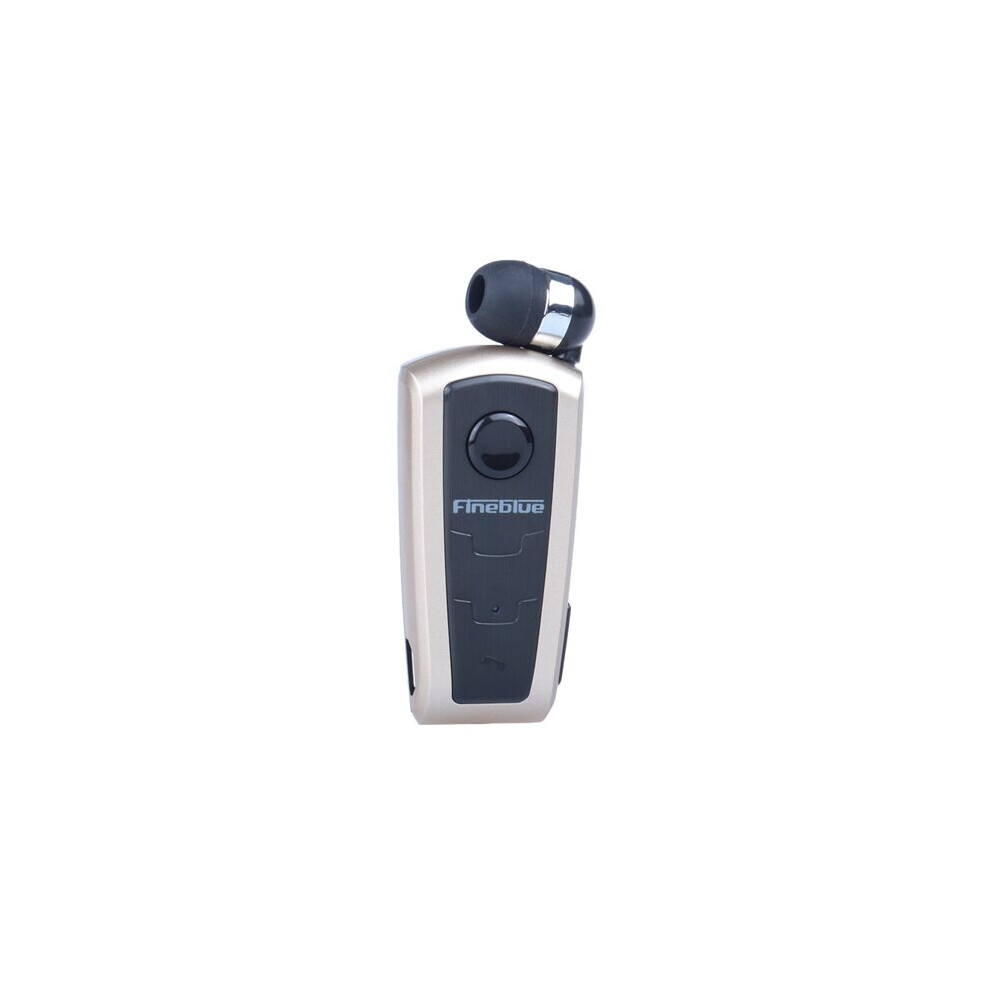 (A- No Box) Original Fineblue F910 Wireless Bluetooth V5.0 Headset In-Ear Vibrating Alert Wear Clip Hands Free Earphone For Game Earphone Gold 4851204949604