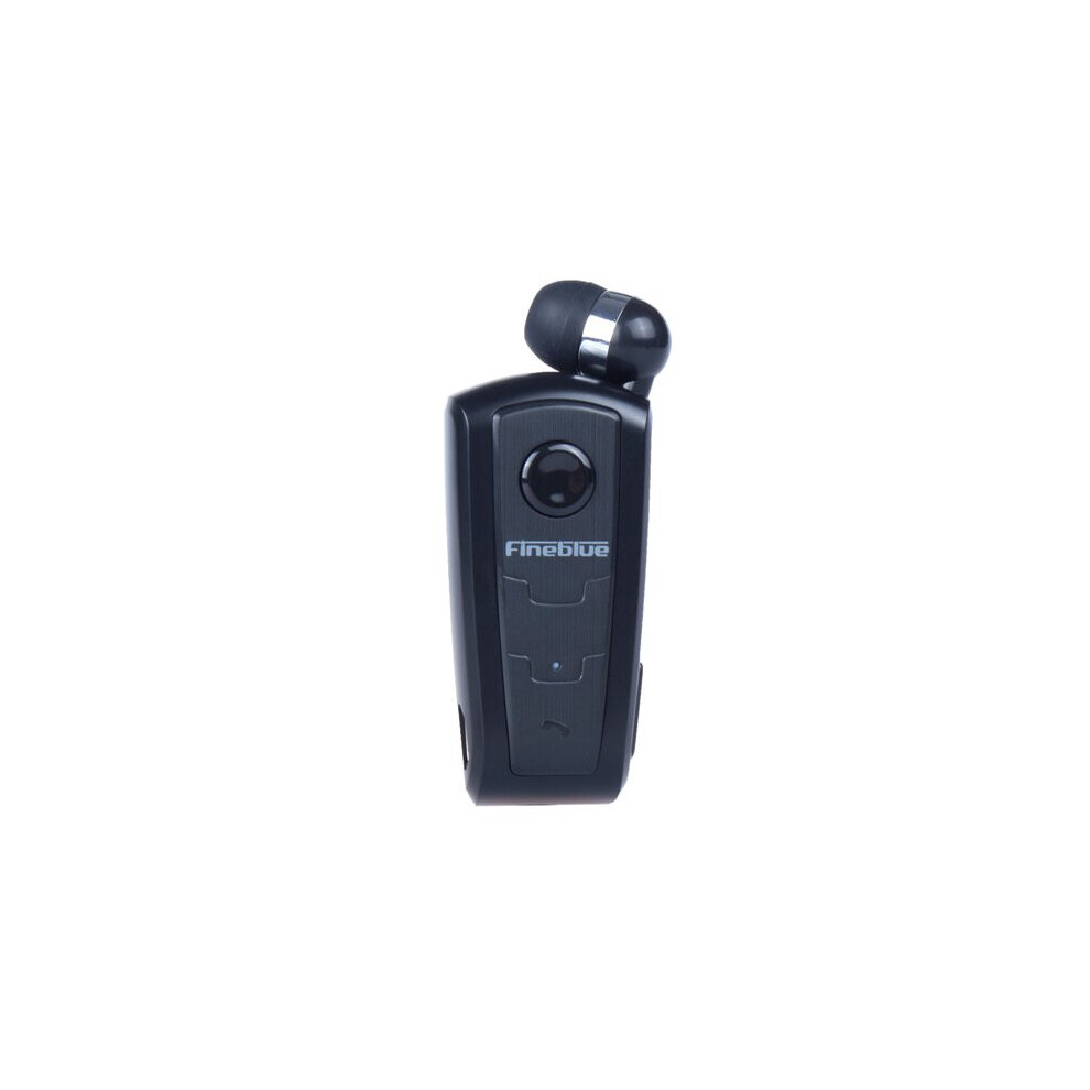 (A- No Box) Original Fineblue F910 Wireless Bluetooth V5.0 Headset In-Ear Vibrating Alert Wear Clip Hands Free Earphone For Game Earphone Black 4851204949574