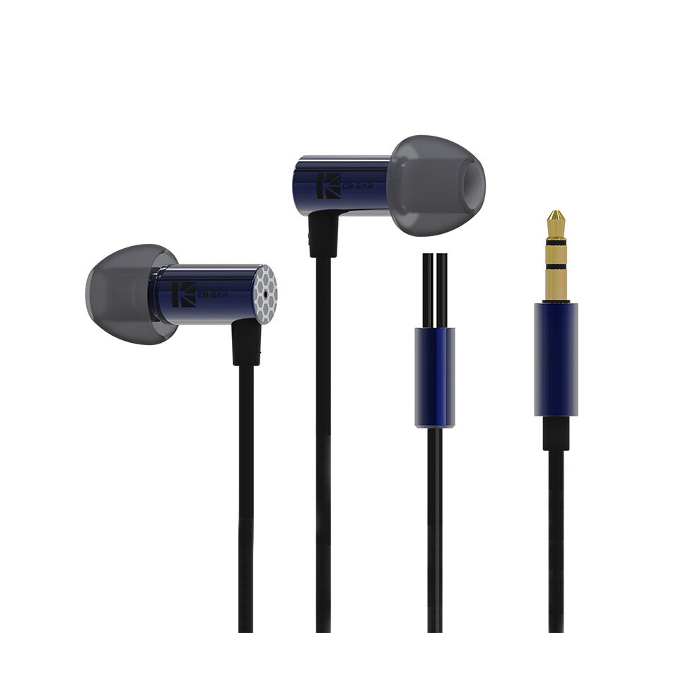 (A- No Mic) Kbear Little Q 6Mm Composite Diaphragm Wired In Ear Monitor Earphone For Sleep Earbuds Noice Isolation Headphone Littleq Ks1 Iem Blue 4851205004180