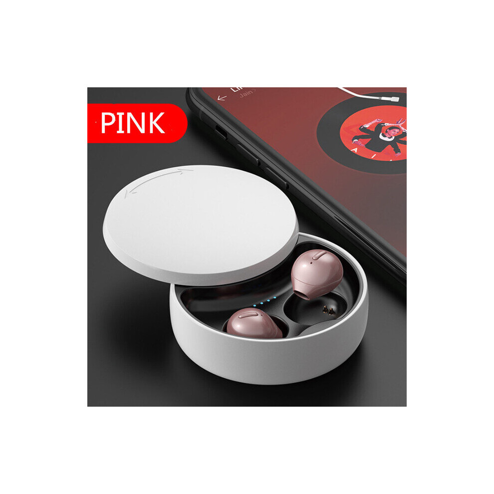 (A-Rose ) Smallest Invisible Earbuds Wireless Ear Buds Bluetooth In Ear Mini Tiny Earpiece Hidden With Charging Case For Work Sleeping Gold 4851204940700