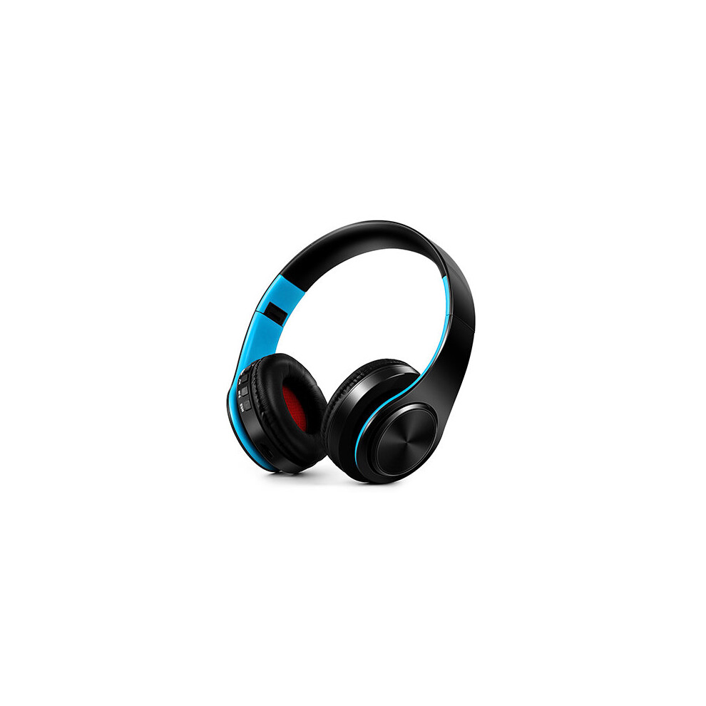 (A- Blue) Headphones Bluetooth Headset Earphone Wireless Headphones Stereo Foldable Sport Earphone Microphone Headset Handfree Mp3 Player Black/Blue 4851204872506