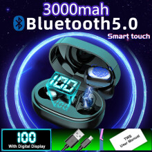 (a-A) TWS Bluetooth Earphones Wireless Headphones Wireless Waterproof Sport Headset EarPods Noise Reduction Earbuds with Microphones