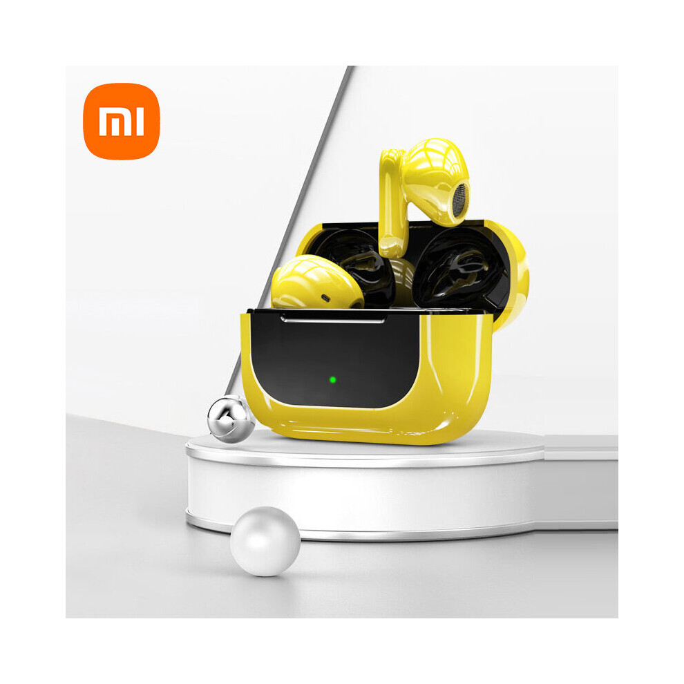 (A-) Xiaomi Tws Earphone Bluetooth5.2 Noise Reduction Wireless Headset Deep Bass Earbuds True Wireless Stereo Headphone With Mic Yellow 4851204963709