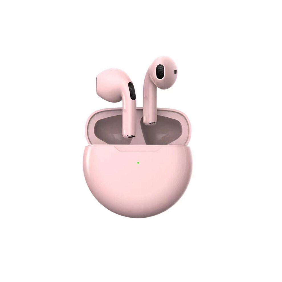 (A-) Tws Pro 6 Fone Bluetooth Earphones Wireless Headphones With Mic Touch Control Wireless Bluetooth Headset Pro 6 Earbuds Pink 4851205015575