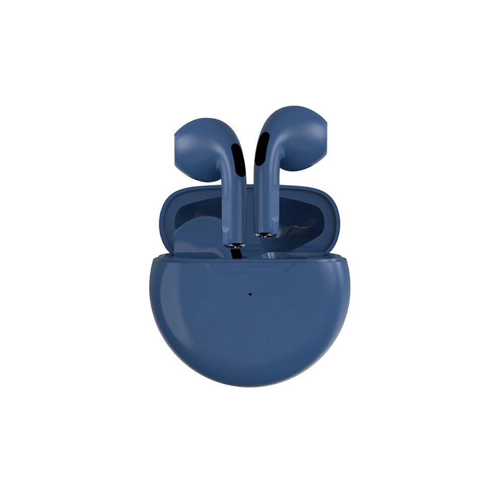(A-Navy ) Tws Pro 6 Fone Tooth Earphones Wireless Headphones With Mic Touch Control Wireless Tooth Headset Pro 6 Earbuds Blue 4851205015551