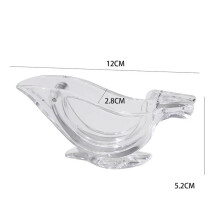 (a-1 PC) Kitchen Home Slip Tool Press Squeeze Fruit Mini Manual Juicer Bird Shape Transparent Portable For Orange Lemon Manual Juicer