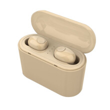 (a-Nude) ECHILI Double Wireless Earbuds TWS 5.0 Earphones Deep Bass Bluetooth Headsets Hands-free for iPhone Samsung Xiao mi Android TV