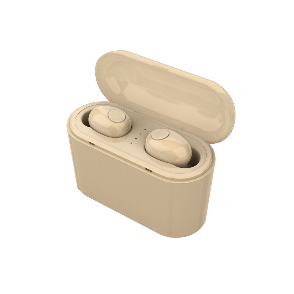 (a-Nude) ECHILI Double Wireless Earbuds TWS 5.0 Earphones Deep Bass Bluetooth Headsets Hands-free for iPhone Samsung Xiao mi Android TV-image-OPC-PBYS9P9-NEW