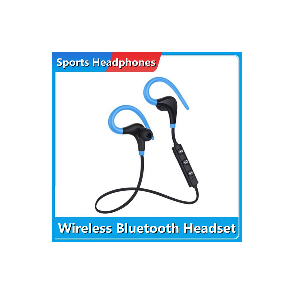 (A-) Tooth Earphone Earbuds Waterproof Wireless Headphones Running Sport Headset With Noise Cancelling Mic Blue 4851204893334