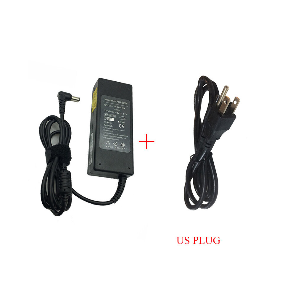 (A-With Us Plug) 19.5V 4.7A 90W 6.5*4.4Mm Charger Ac Laptop Adapter For Sony Vaio Pcg-61511L Vgp-Ac19v20 Vgp-Ac19v29 Vgp-Ac19v31 Vgp-Ac19v32 33 4855672905346
