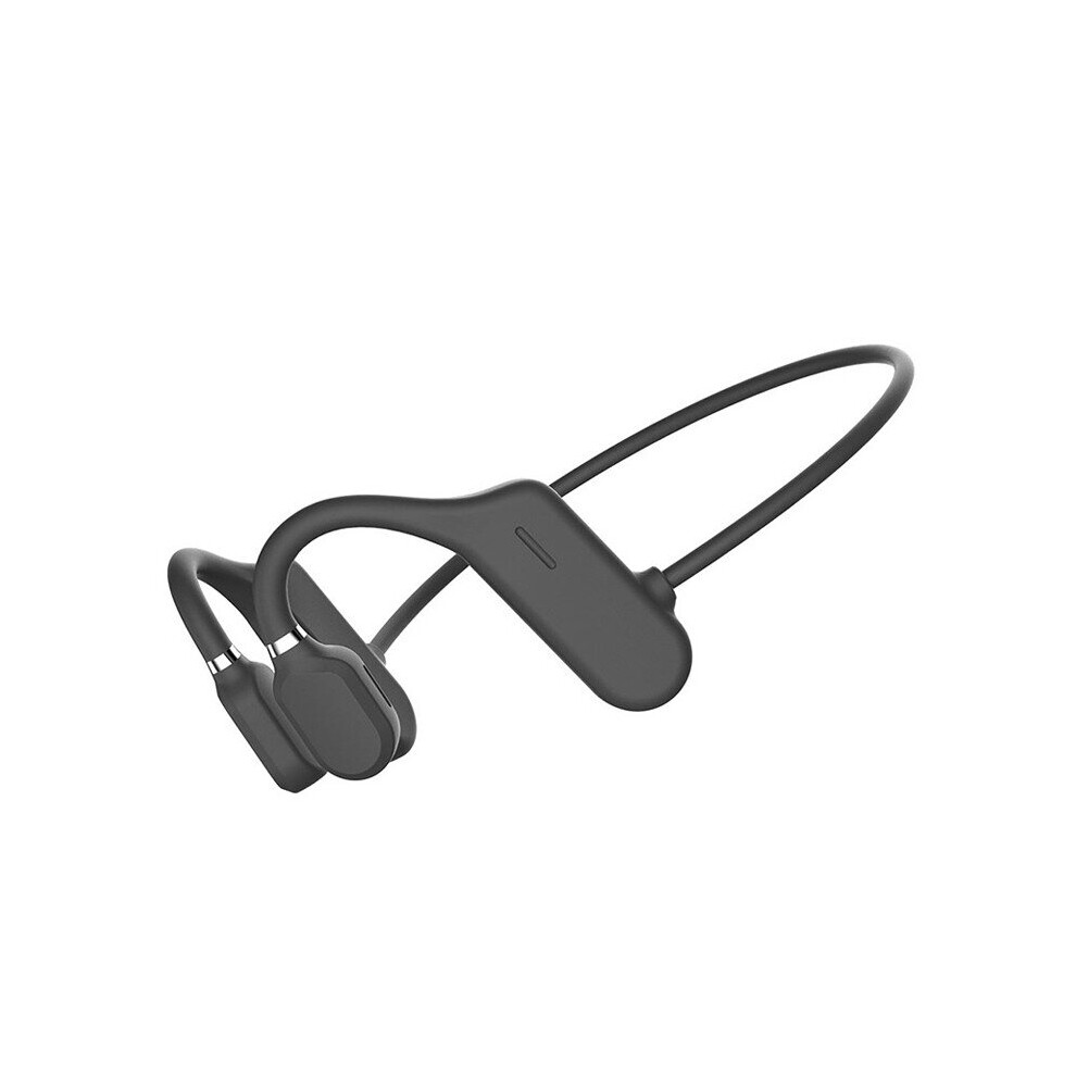 (A-) New Bone Conduction Headphones Bluetooth 5.0 Wireless Not In-Ear Headset Sweatproof Waterproof Sport Earphones 18G Earbuds Black 4851204975818