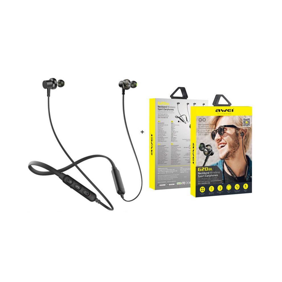 (A-G20bl) Awei G10bl/G20bl/G30bl Wireless Headphones Bluetooth 5.0 Neckband Earphones Hifi Bass Sports Headset Waterproof Magnetic Earbuds 4851205051535